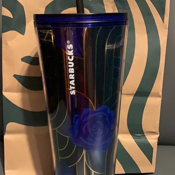 ❌SOLD❌Starbucks Fall 2020 blue rose 24oz tumbler - Picture 8 of 10